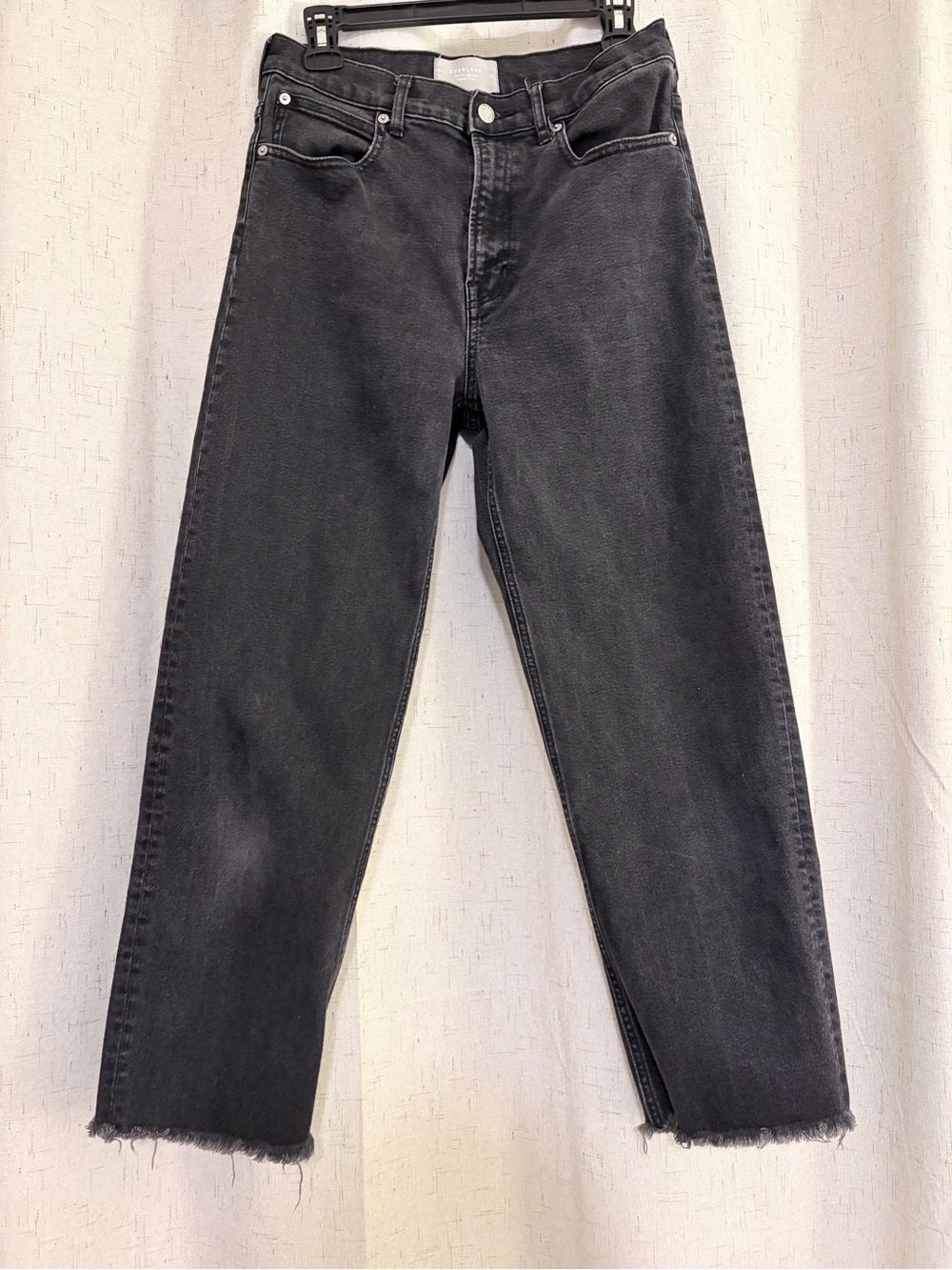 Everlane The Way High Jean in Black Wash, size 28